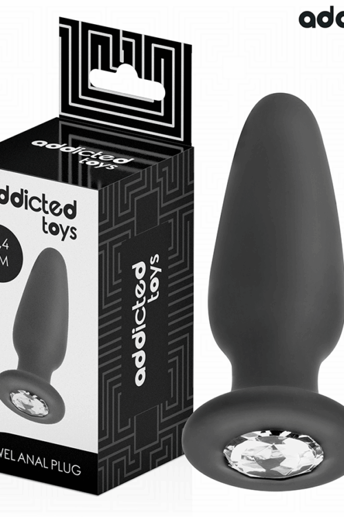 ADDICTED TOYS – PLUG ANAL CON JOYA SILICONA TALLA M 10,4 CM