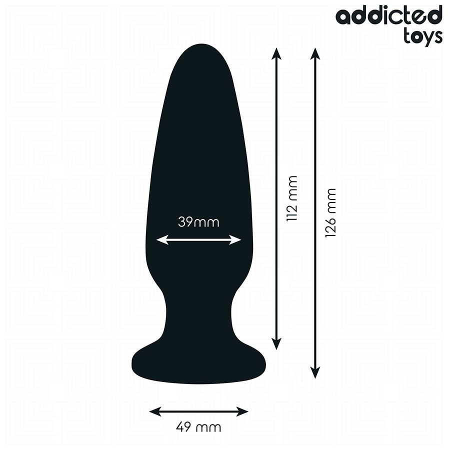 ADDICTED TOYS - PLUG ANAL CON JOYA SILICONA TALLA L 12,6 CM - Imagen 3