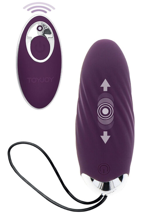 TOYJOY – HAPPINESS KNOCK KNOCK EGGSTAVAGANT VIBRADOR CON CONTROL REMOTO MORADO