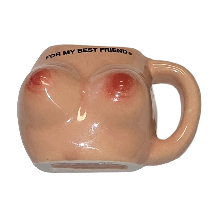 DIABLO PICANTE – IMÁN DE PECHOS EN TAZA CERÁMICA “FOR MY BEST FRIEND”