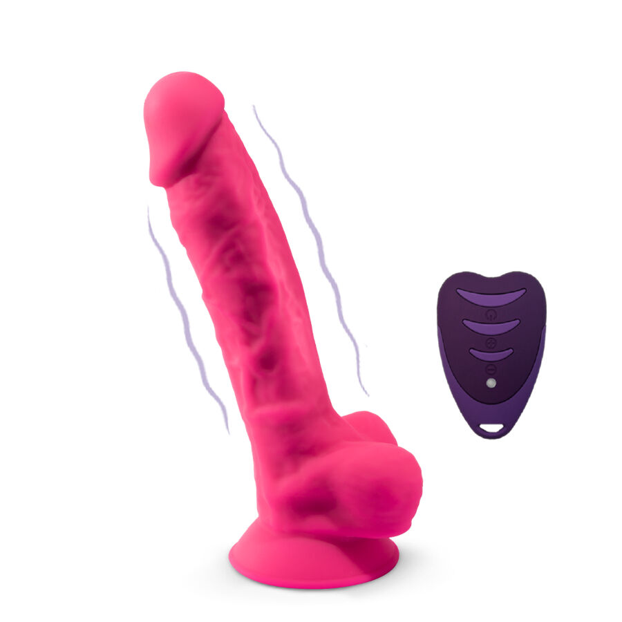SILEXD - PENE REALÍSTICO MODELO 18 ROSA VIBRACIÓN + CONTROL REMOTO LRS - Imagen 4