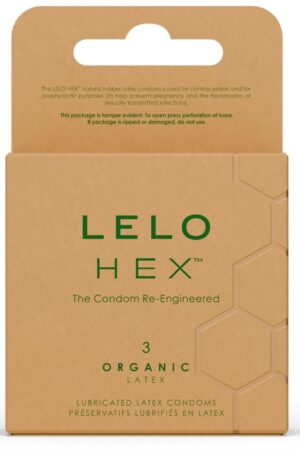 LELO - HEX ORGANIC PRESERVATIVO CAJA 3 UDS