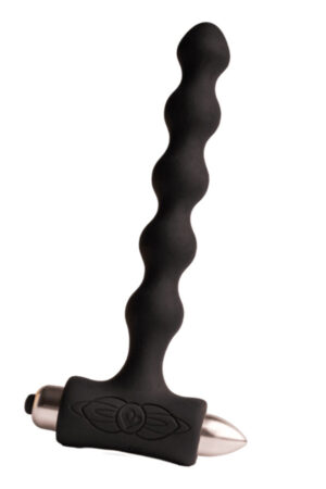 ROCKS- OFF - PETITE SENSATIONS PEARLS PLUG ANAL VIBRADOR NEGRO