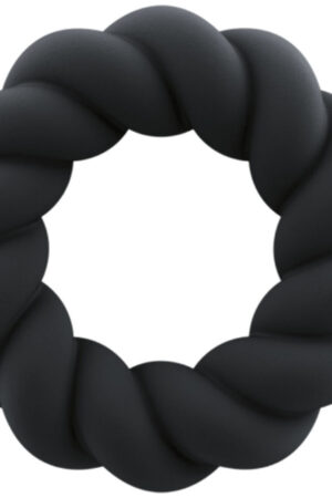 ROCKS- OFF - TWIST ANILLO MASTURBADOR SILICONA NEGRO