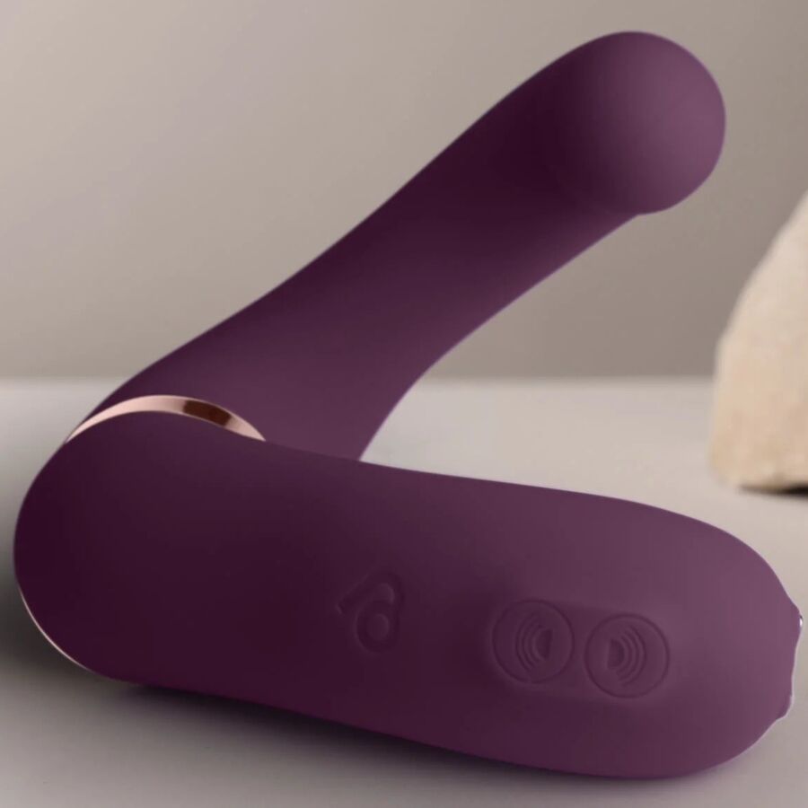 ROCKS- OFF - GEMINI VIBRADOR DUAL PUNTO G Y ESTIMULADOR CLÍTORIS MORADO - Imagen 10