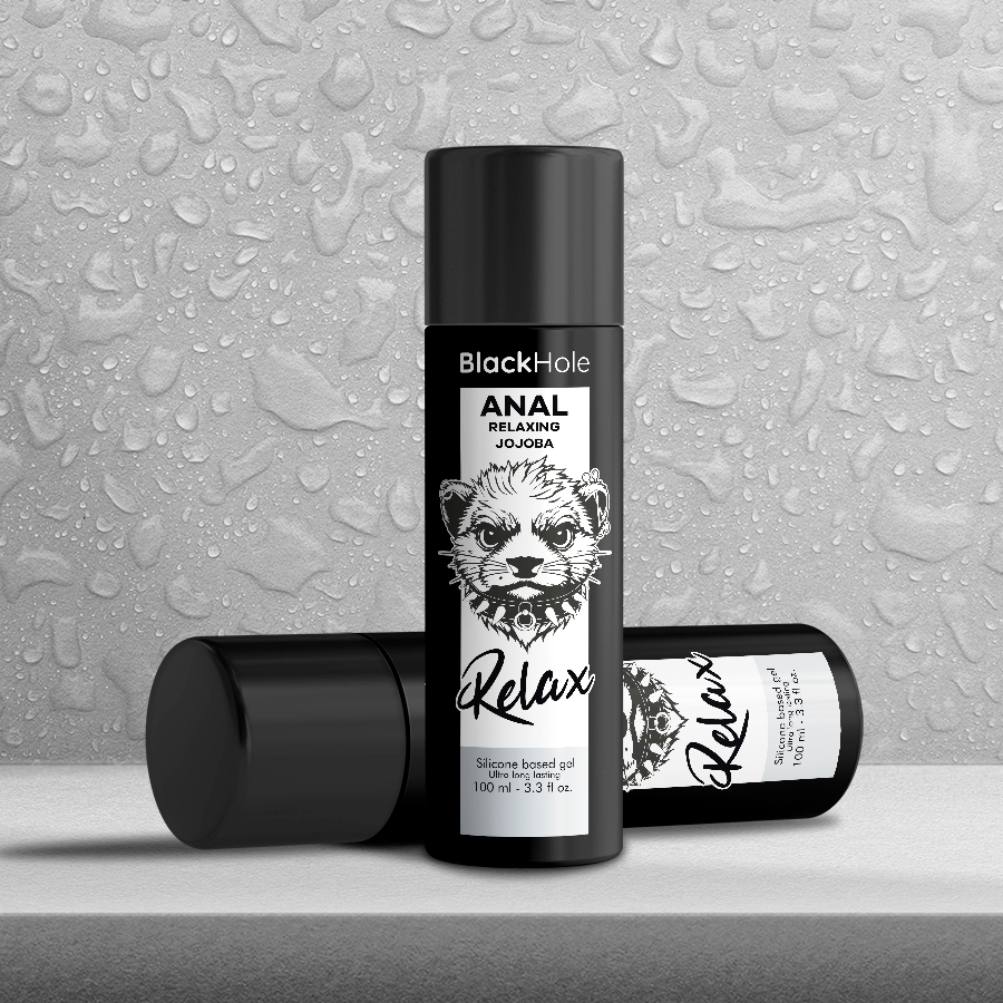 BLACK HOLE - ANAL RELAXING CON JOJOBA BASE SILICONA 100 ML - Imagen 6