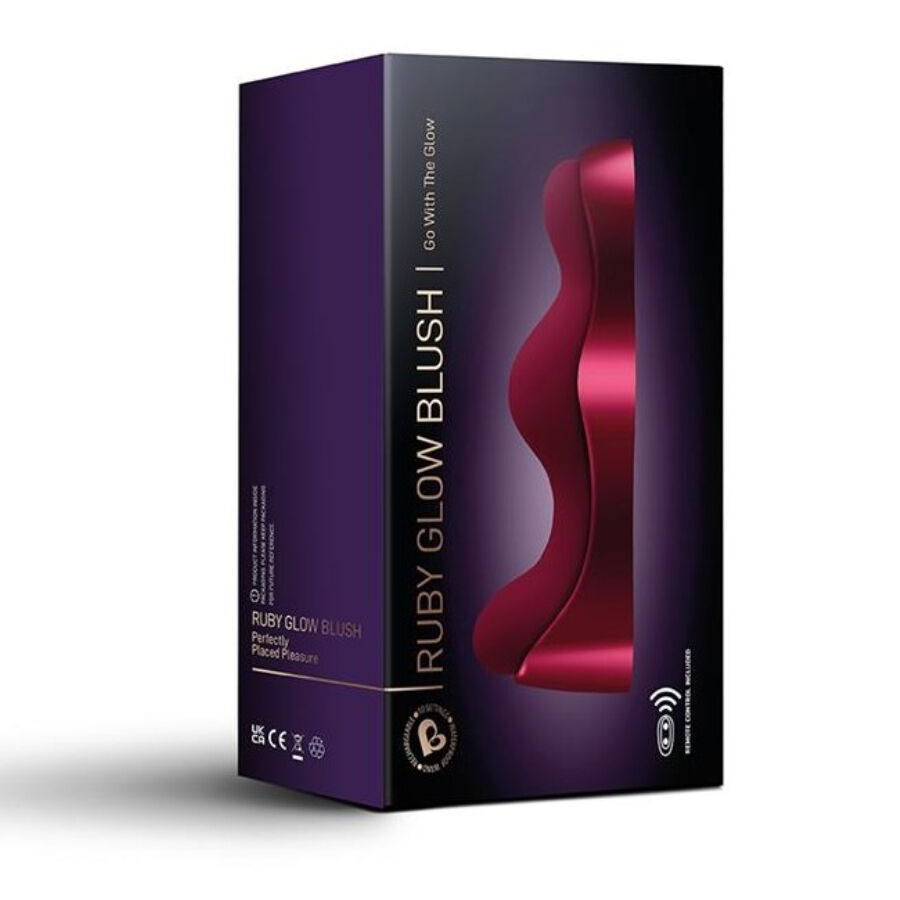 ROCKS- OFF - RUBY GLOW BLUSH VIBRADOR G-SPOT ROJO - Imagen 5