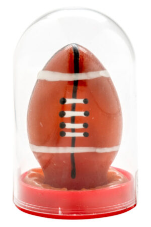 CONDOMERIE - PRESERVATIVO DECORATIVO PINTADO A MANO PELOTA DE RUGBY