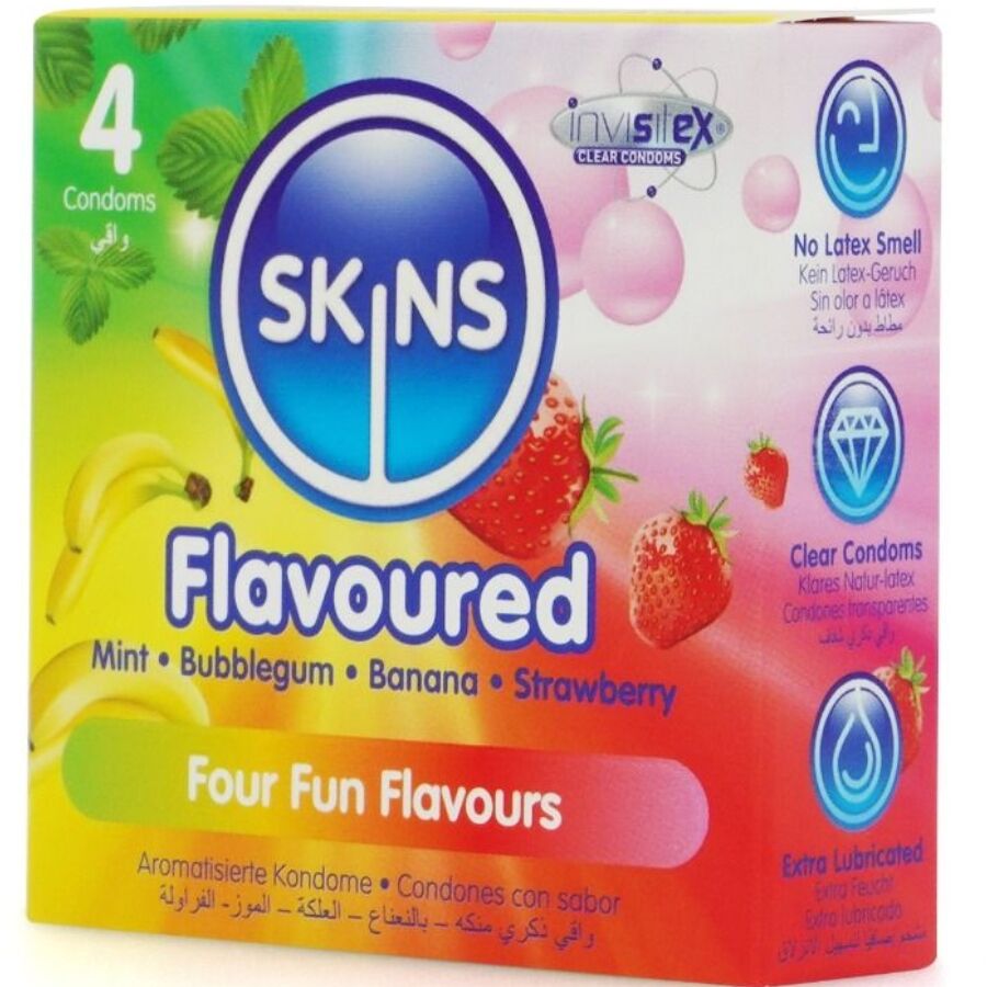 SKINS - MULTI SABORES PRESERVATIVOS PREMIUM PACK 4 - Imagen 2