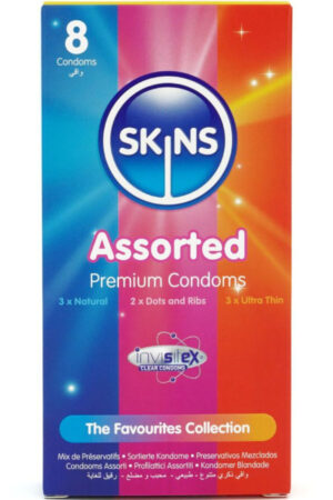 SKINS - SURTIDO PRESERVATIVOS PREMIUM PACK 8