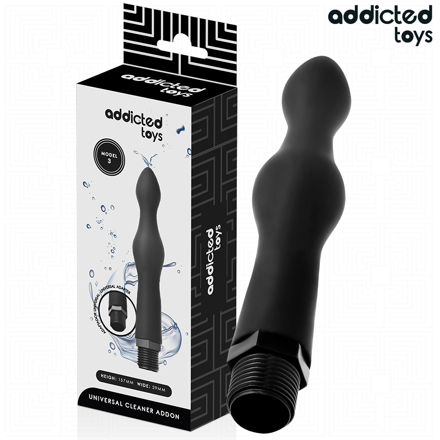 ADDICTED TOYS - LIMPIADOR ANAL CON ADAPTADOR UNIVERSAL MODELO 3 - Imagen 2