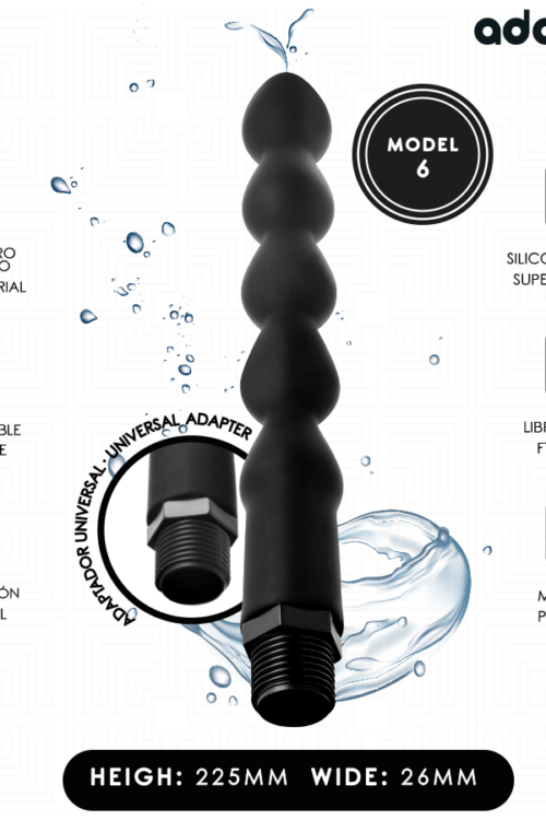 ADDICTED TOYS – LIMPIADOR ANAL CON ADAPTADOR UNIVERSAL MODELO 6