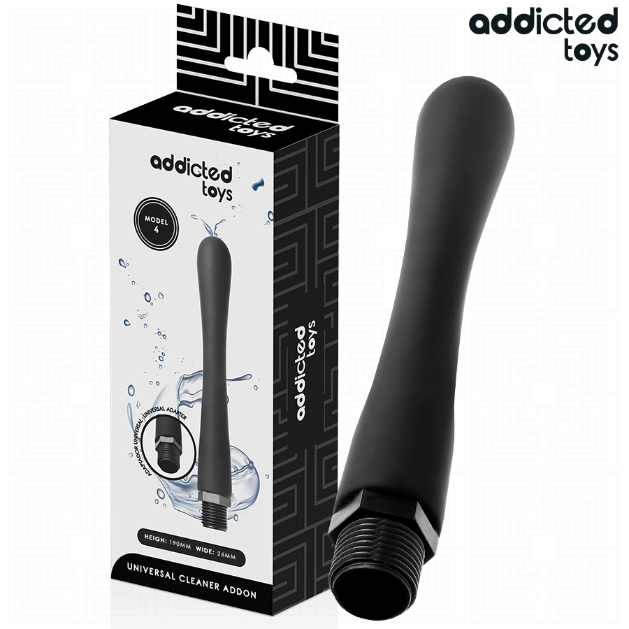 ADDICTED TOYS - LIMPIADOR ANAL CON ADAPTADOR UNIVERSAL MODELO 4 - Imagen 5