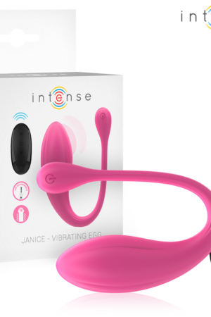 INTENSE - JANICE HUEVO VIBRADOR U DOBLE ESTIMULACIÓN 10 VIBRACIONES ROSA CONTROL REMOTO