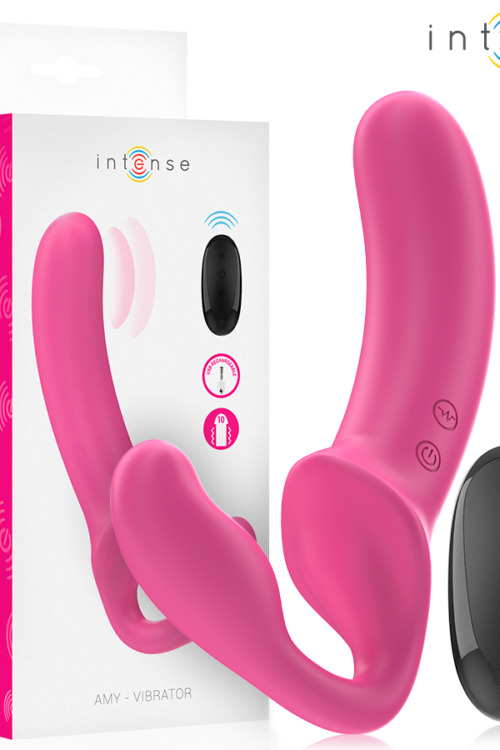 INTENSE – AMY VIBRADOR DOBLE 20 CM ROSA CONTROL REMOTO
