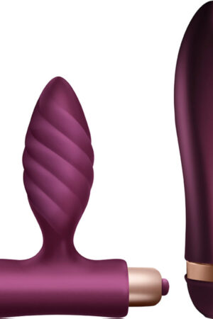 CLIMAXIMUM - DESIRE KIT VIBRADOR + PLUG ANAL TRENZADO