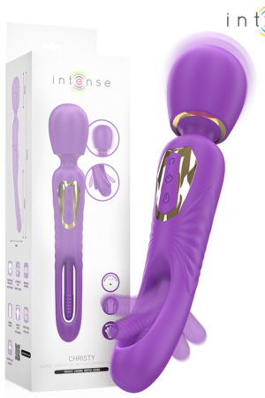 INTENSE - CHRISTY VIBRADOR WAND CON LENGUA GIRATORIA