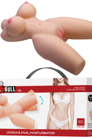 CRAZY BULL - LILY TORSO FEMENINO REALISTA VAGINA Y ANAL 4 KG
