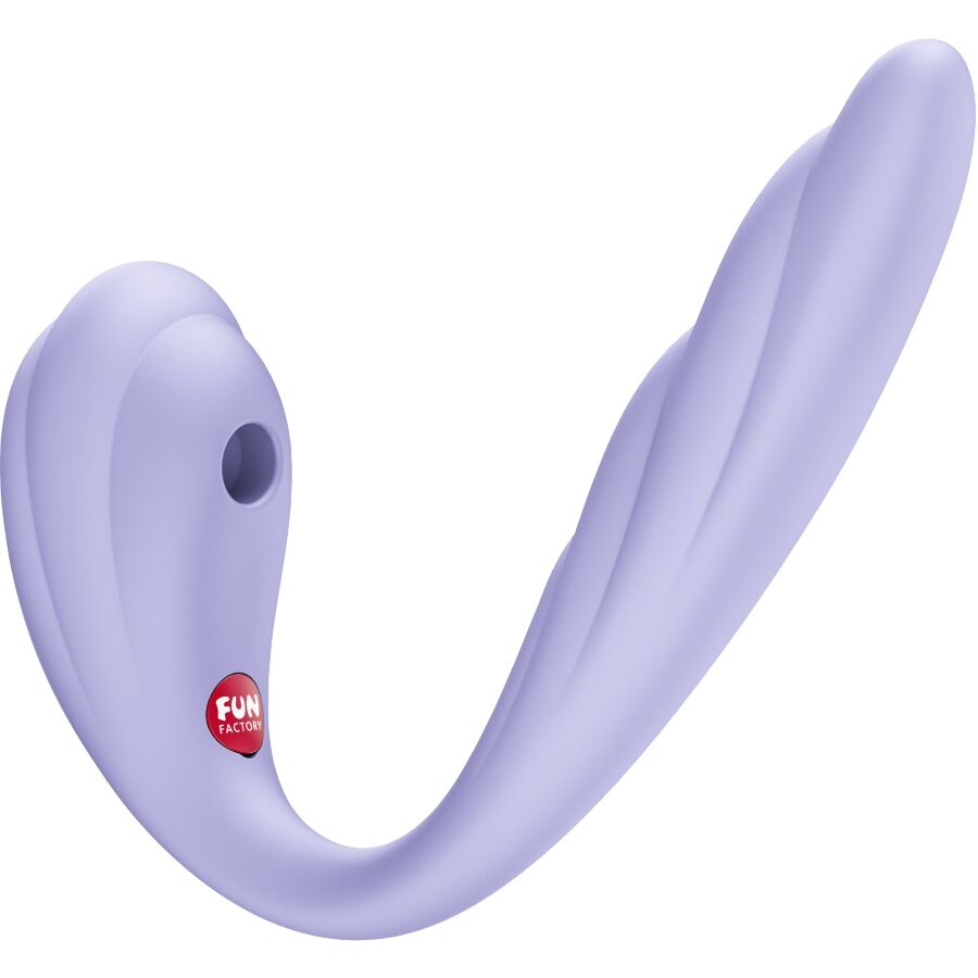 FUN FACTORY - VIVACE DOBLE VIBRADOR INSERTABLE AIR PULSE VIOLETA - Imagen 2