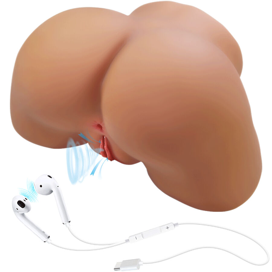 CRAZY BULL – ILANA TRASERO FEMENINO REALISTA VIBRADOR & SUCCIONADOR CON SONIDO 6.8 KG