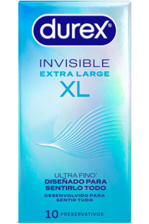 DUREX - PRESERVATIVOS INVISIBLE XL 10 UNIDADES