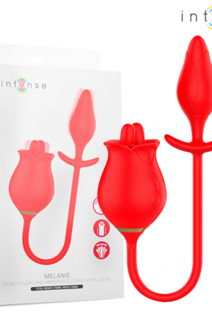 INTENSE - MELANIE DOBLE ESTIMULADOR CLÍTORIS CON LENGUA ZIGZAG