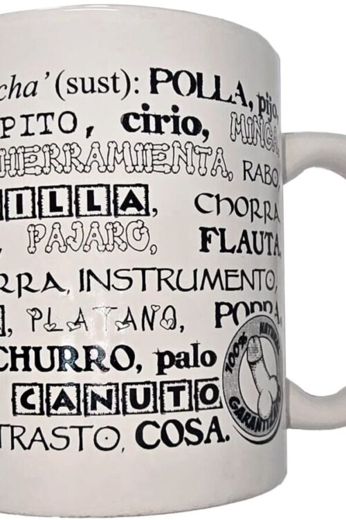 DIABLO PICANTE – TAZA BLANCA DE SINÓNIMOS PENE 370 ML