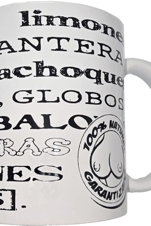 DIABLO PICANTE – TAZA BLANCA DE SINÓNIMOS TETAS 370 ML