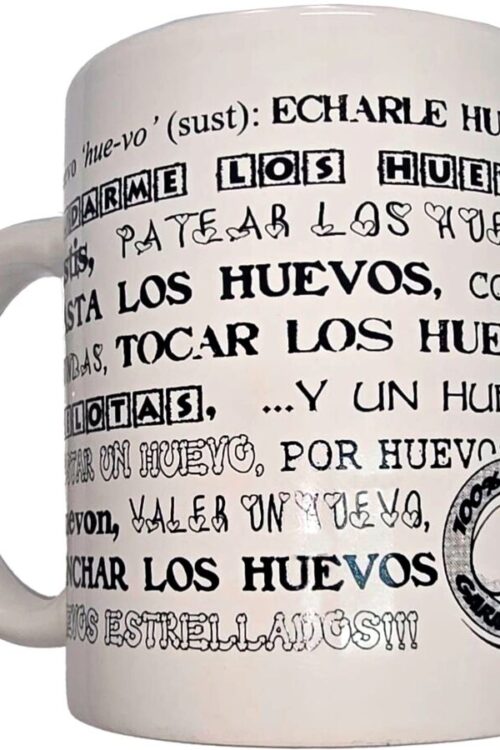 DIABLO PICANTE – TAZA BLANCA DE SINÓNIMOS HUEVOS 370 ML