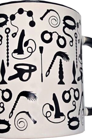 DIABLO PICANTE - TAZA BLANCA BONDAGE & ASA NEGRA 370 ML