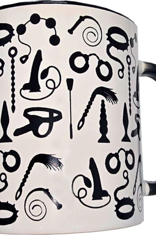 DIABLO PICANTE – TAZA BLANCA BONDAGE & ASA NEGRA 370 ML