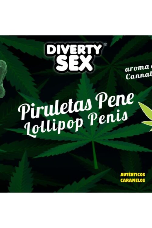 DIABLO GOLOSO – 50 PIRULETAS PENE AROMA CANNABIS