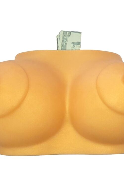 DIABLO PICANTE – HUCHA FORMA DE TETAS TONO DORADO