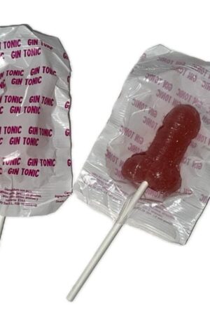 DIABLO GOLOSO - 1 PIRULETA PENE GIN TONIC FRESA 10% ALCOHOL