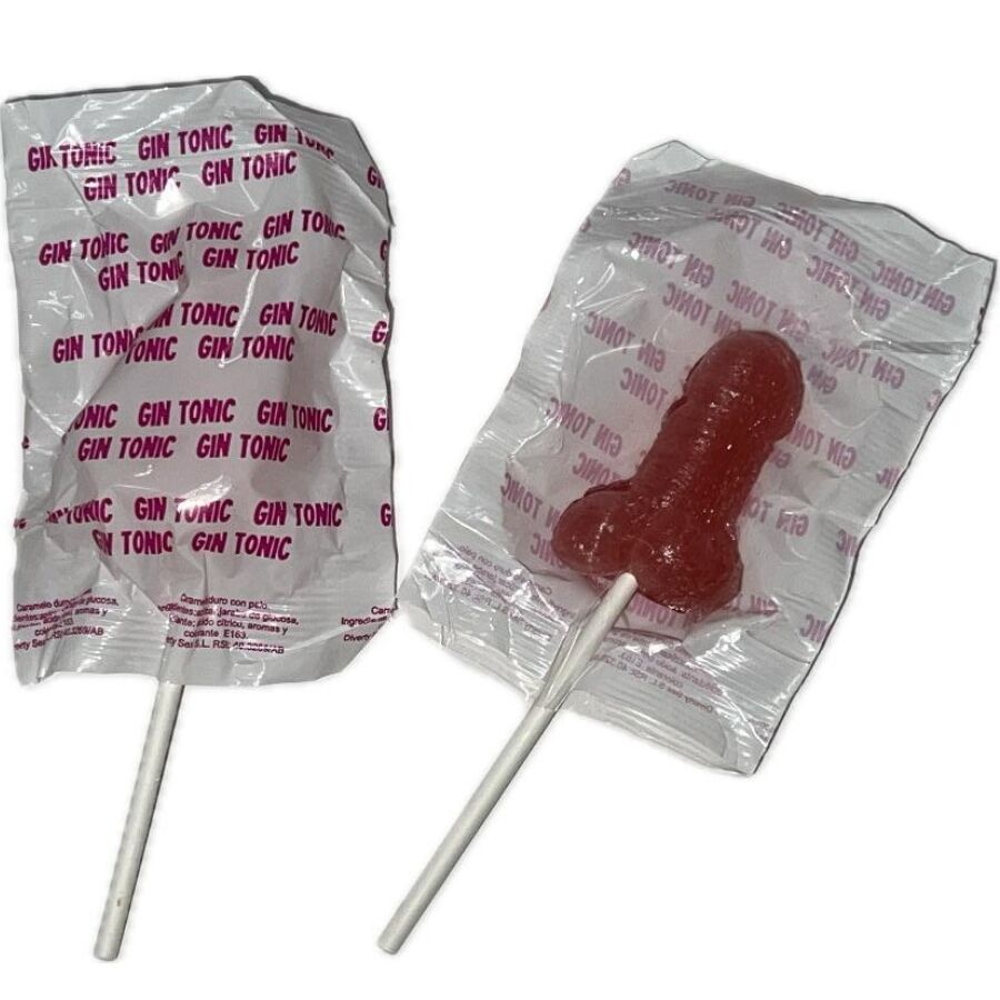 DIABLO GOLOSO – 1 PIRULETA PENE GIN TONIC FRESA 10% ALCOHOL