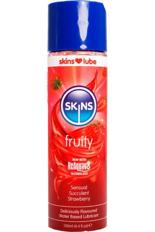 SKINS – FRUITY LUBRICANTE BASE DE AGUA FRESA 130 ML