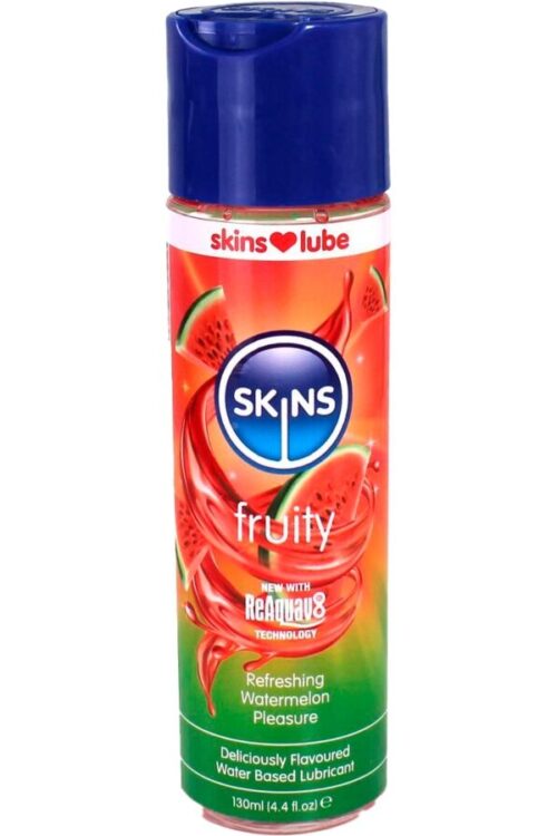 SKINS – FRUITY LUBRICANTE BASE DE AGUA SANDÍA 130 ML