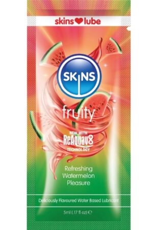 SKINS - FRUITY LUBRICANTE BASE DE AGUA SANDÍA MONODOSIS 5 ML