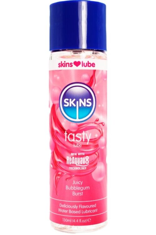 SKINS – TASTY LUBRICANTE BASE DE AGUA CHICLE 130 ML