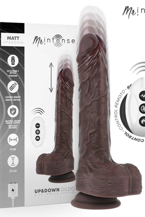 MR INTENSE – MATT REALÍSTICO MULTIFUNCIÓN CON VIBRACIÓN UP AND DOWN CONTROL REMOTO 22 CM -O- 4 CM