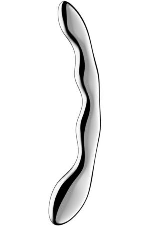 SATISFYER - COSMIC CREST 2 DILDO ACERO INOXIDABLE DOBLE USO