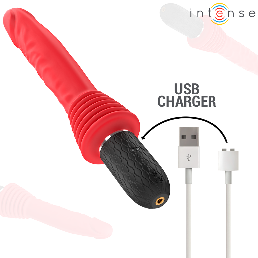 INTENSE - CYNTHIA VIBRADOR THRUSTING CONTROL REMOTO CON CALOR - Imagen 6