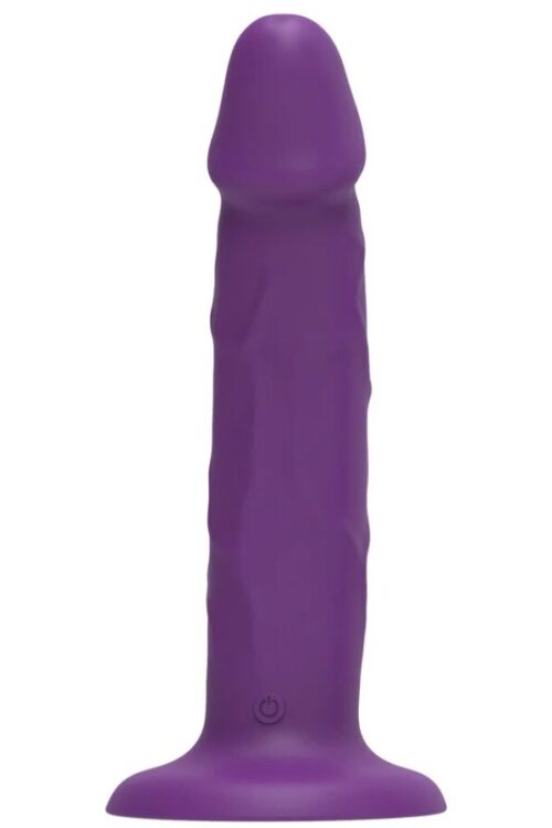 GET REAL – DILDO REALISTA VIBRADOR DE SILICONA MORADO 19.5 CM