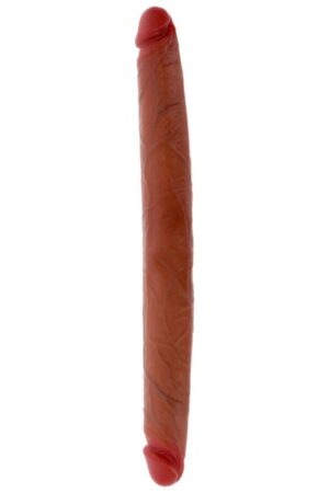 GET REAL - DILDO DOBLE DONG DE SILICONA CARAMELO 40 CM