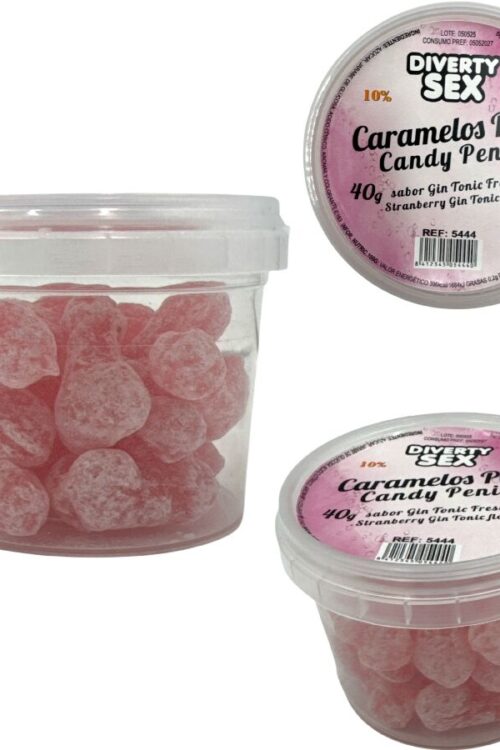DIABLO PICANTE – 20 CARAMELOS CON FORMA DE PENE CON SABOR GIN TONIC