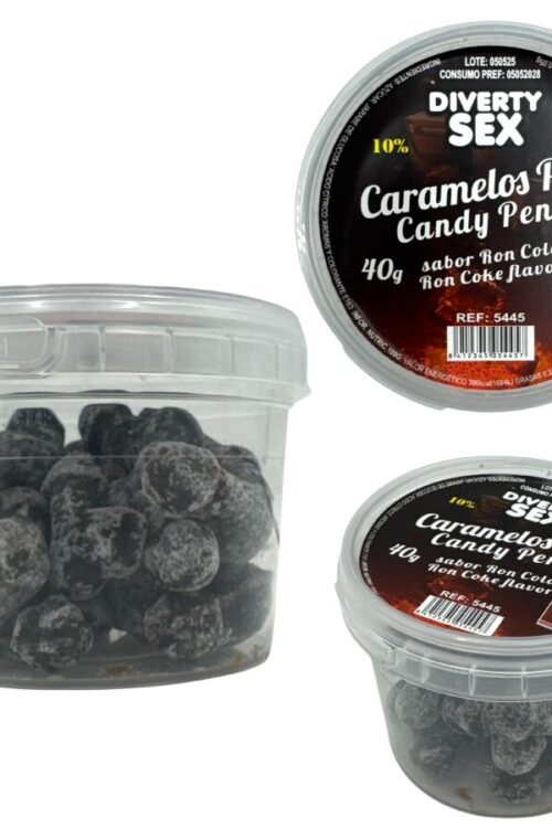 DIABLO PICANTE – 20 CARAMELOS CON FORMA DE PENE CON SABOR RON COLA