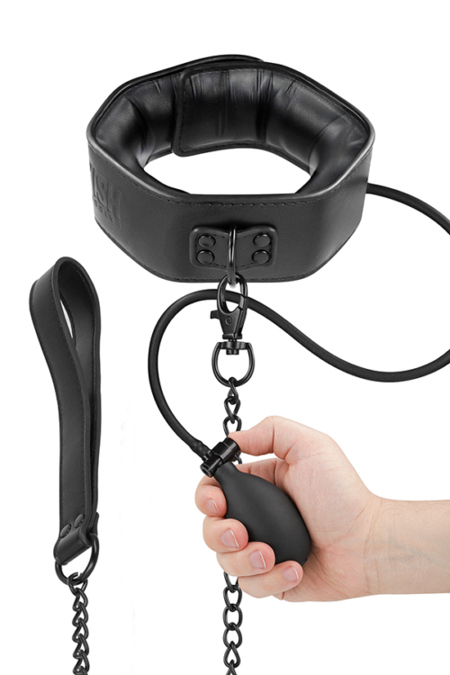 FETISH SUBMISSIVE BONDAGE – COLLAR BONDAGE INFLABLE CON TIRADOR