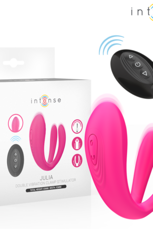 INTENSE - JULIA VIBRADOR & ESTIMULADOR DE PINZAS CONTROL REMOTO