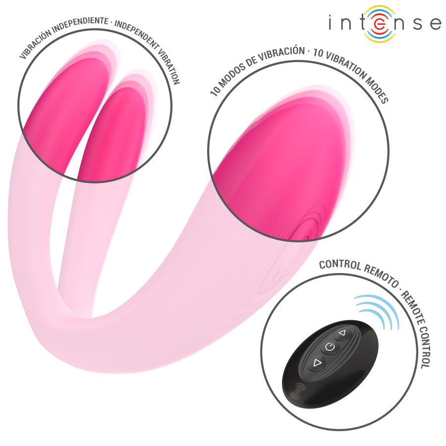 INTENSE - JULIA VIBRADOR & ESTIMULADOR DE PINZAS CONTROL REMOTO - Imagen 9