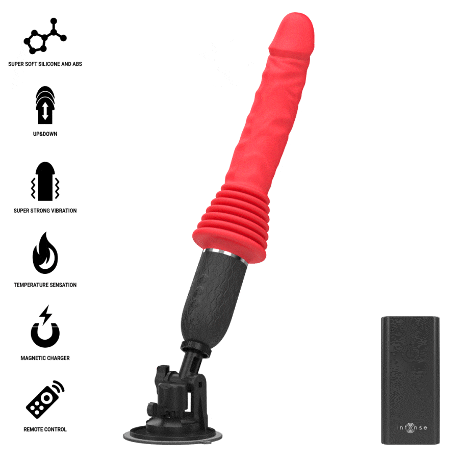 INTENSE - CYNTHIA VIBRADOR THRUSTING CONTROL REMOTO CON CALOR - Imagen 10